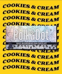 PolkaDot Cookies and Cream Belgian Chocolate Bar